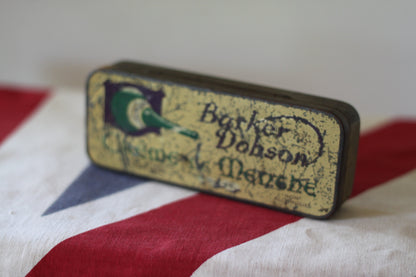 A Vintage Barker Dobson Creme De Menthe Tin c1920's 145mm Long