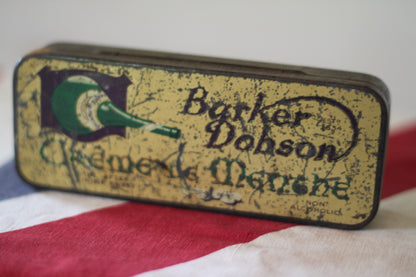 A Vintage Barker Dobson Creme De Menthe Tin c1920's 145mm Long