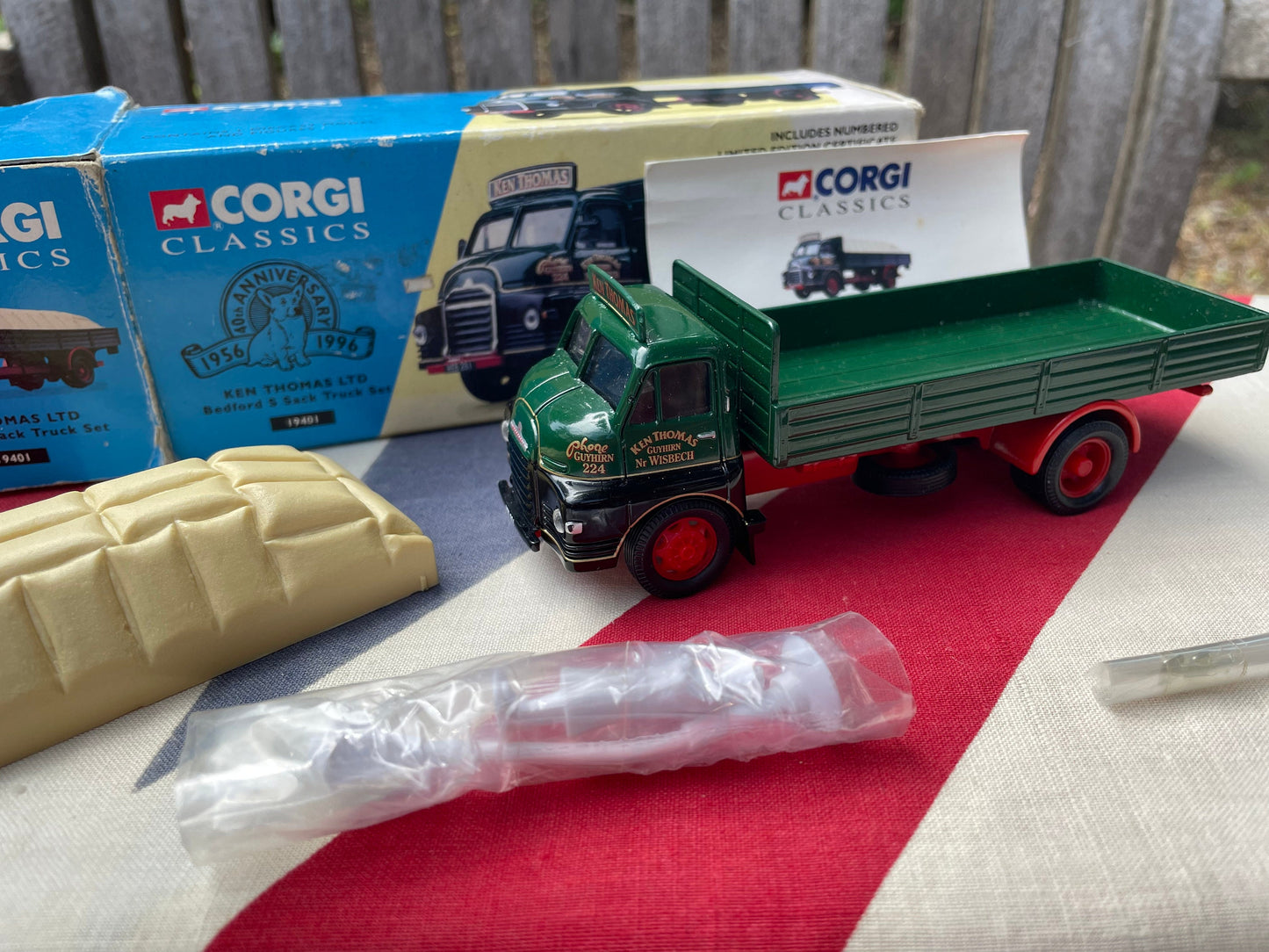 A Corgi Classics 19401 Bedford S Sack Truck Set Ken Thomas Ltd Edition no. 33 of 6500