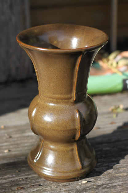 A Chinese Tea Dust Glazed Stoneware Vase, 25cm High