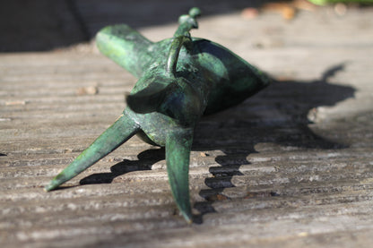 A Chinese Bronze Archaistic Tripod Jue Cup (ex. Late Prof. R.M. Hicks OBE), 18cm Tall