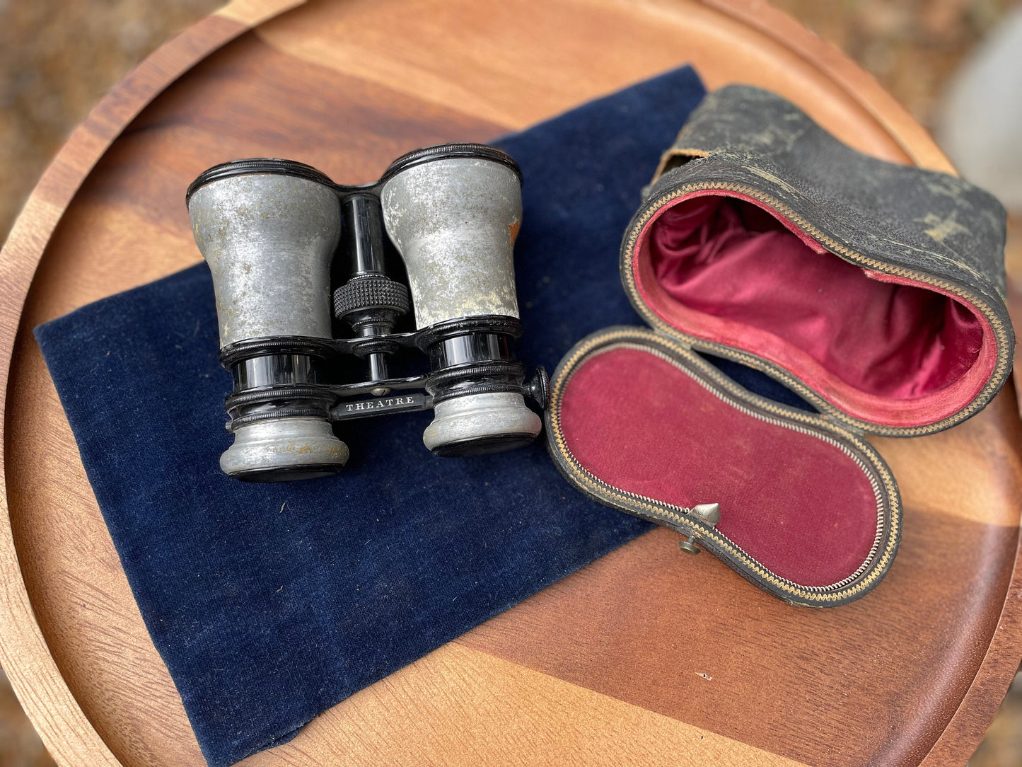 A Pair of Antique Field/Marine/Theatre Combination Binoculars  11.5cm wide