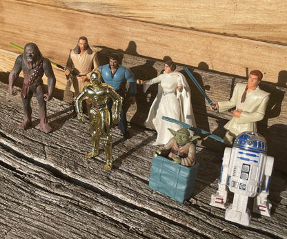 A Collection of 90's Lucas Films Kenner STAR WARS Toy Figures