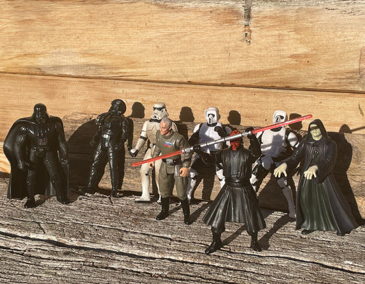 A Collection of 90's Lucas Films Kenner STAR WARS Toy Figures - Baddies