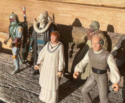 A Collection of 90's Lucas Films Kenner STAR WARS Toy Figures