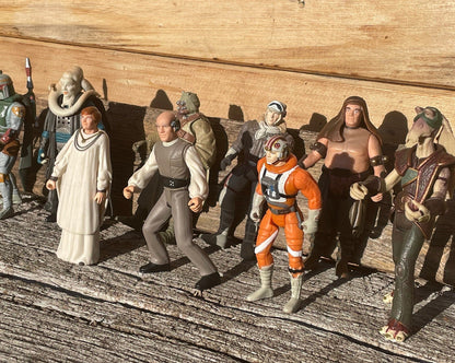 A Collection of 90's Lucas Films Kenner STAR WARS Toy Figures