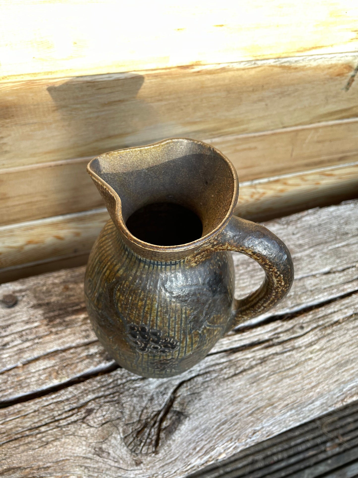 A R. W. Martin Brothers Stoneware Jug From Southall London Signed to Base and jug face 22cm high