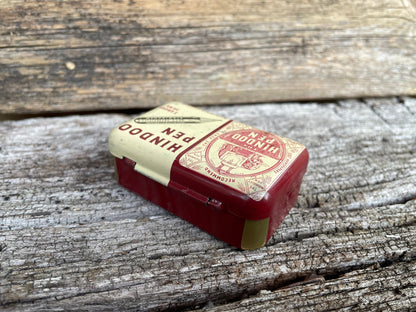 A Vintage Hindoo Pen Nibs Tin Box by Macniven and Cameron Ltd With Walmar and Mitchells LH Italic Nibs