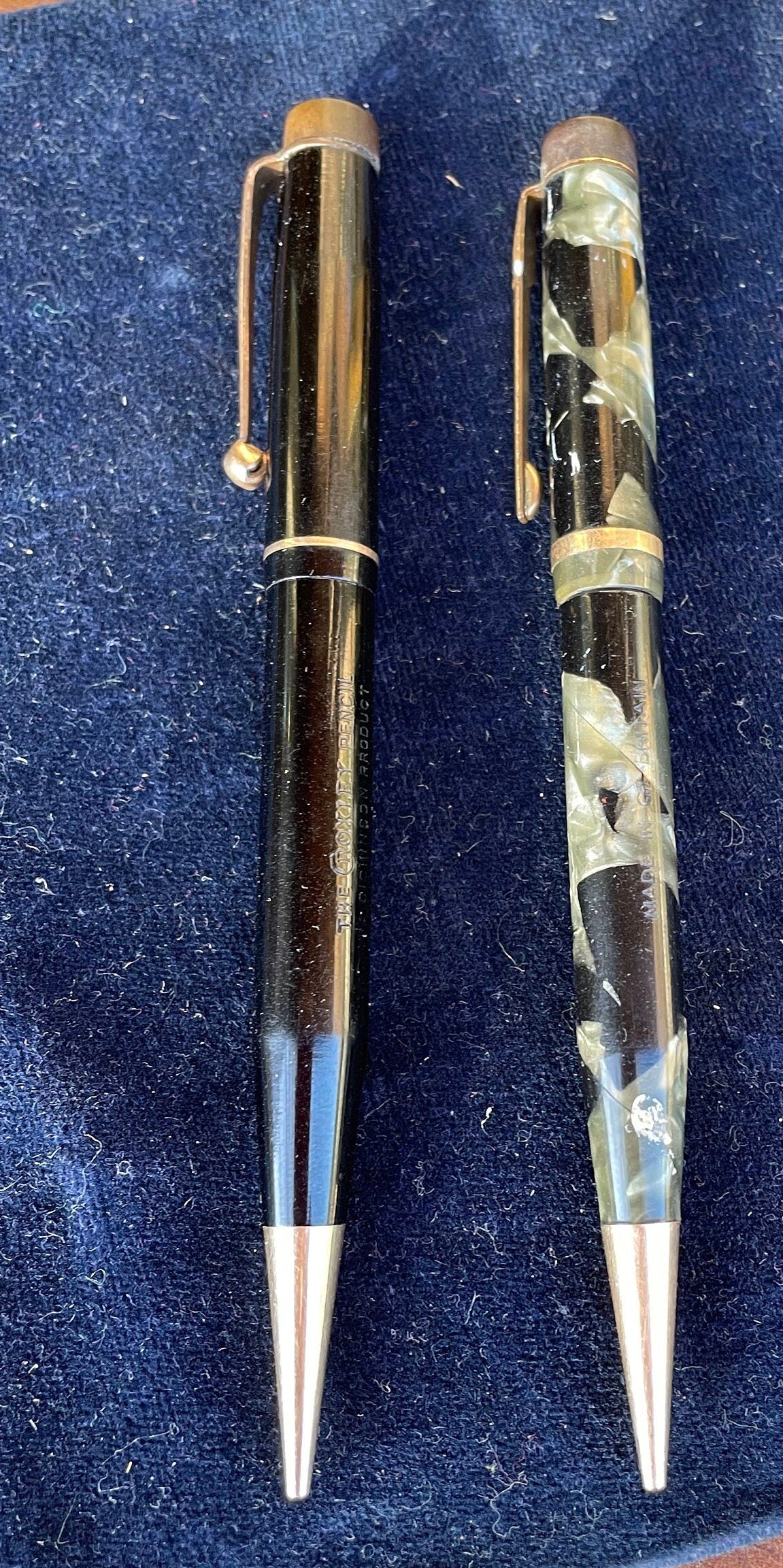 Two Croxley Propelling Pencils by Dickinson of Great Britain