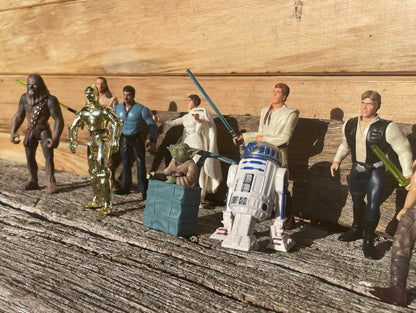 A Collection of 90's Lucas Films Kenner STAR WARS Toy Figures