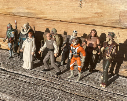 A Collection of 90's Lucas Films Kenner STAR WARS Toy Figures