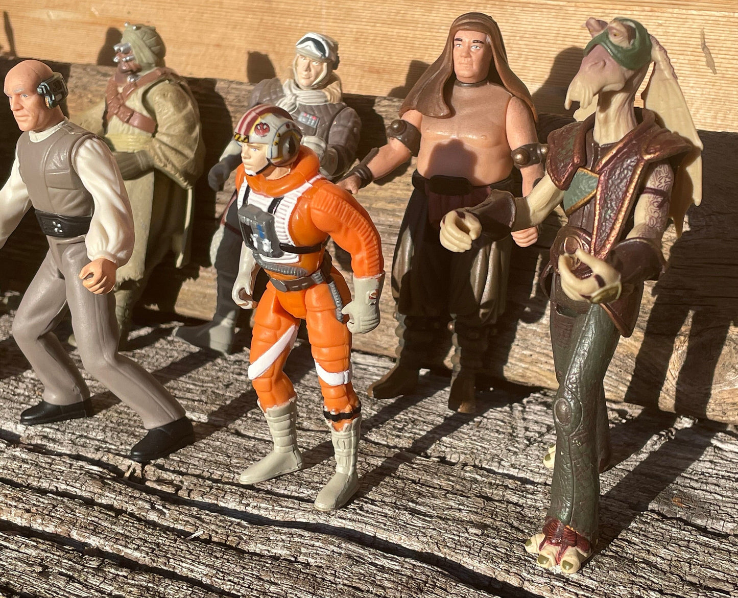 A Collection of 90's Lucas Films Kenner STAR WARS Toy Figures