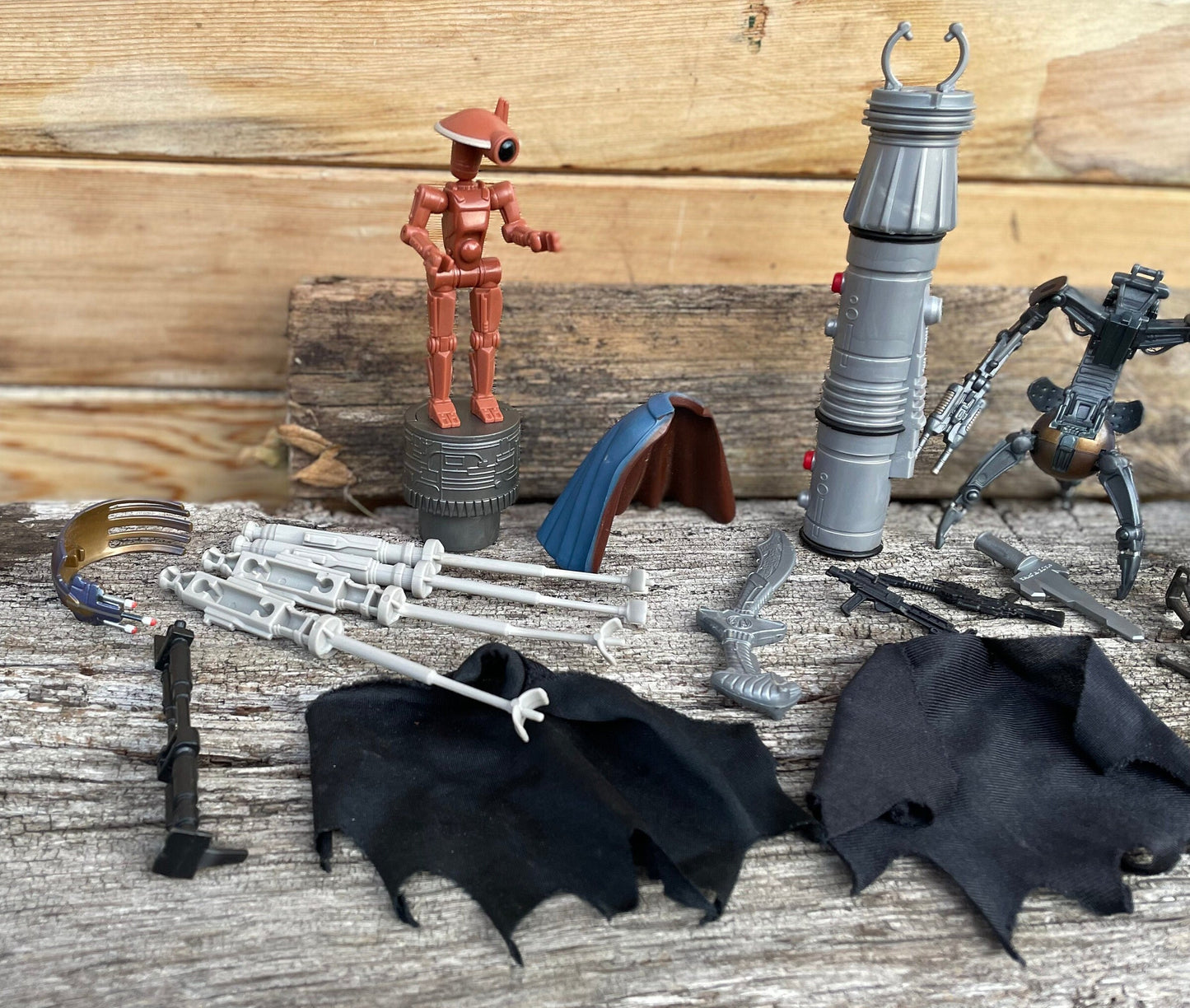 A Collection of Star Wars Accessories, Toys, and Spares