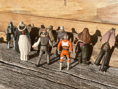 A Collection of 90's Lucas Films Kenner STAR WARS Toy Figures