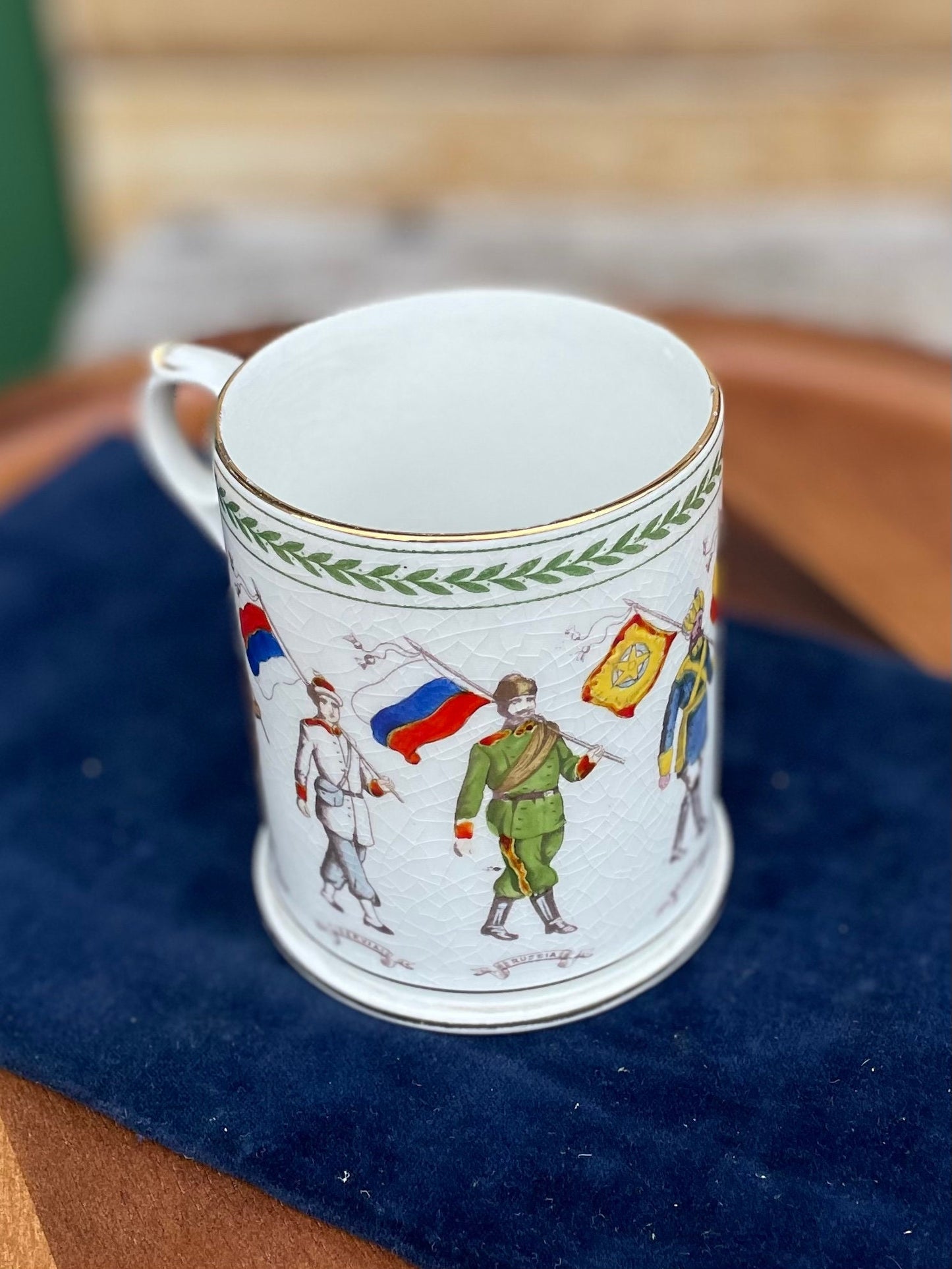 A Truly Rare and Exclusive to Harrods London WW1 Booths The Allies A.D. 1914 Mug 10cm Tall