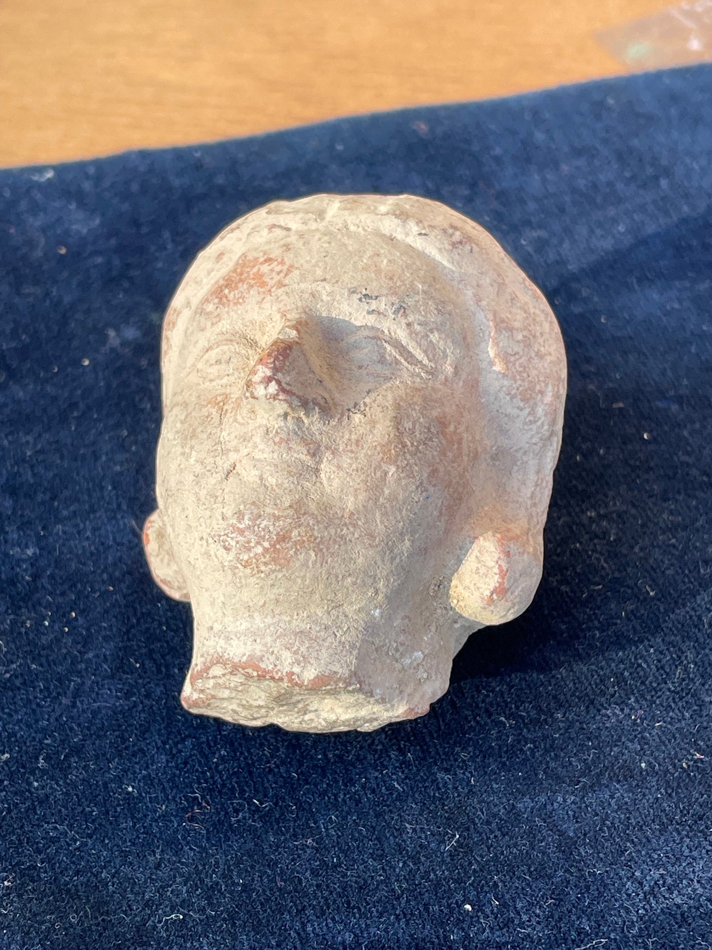 An ancient Terracotta Head of an Idol Fragment Mother Goddess 5.5cm Tall