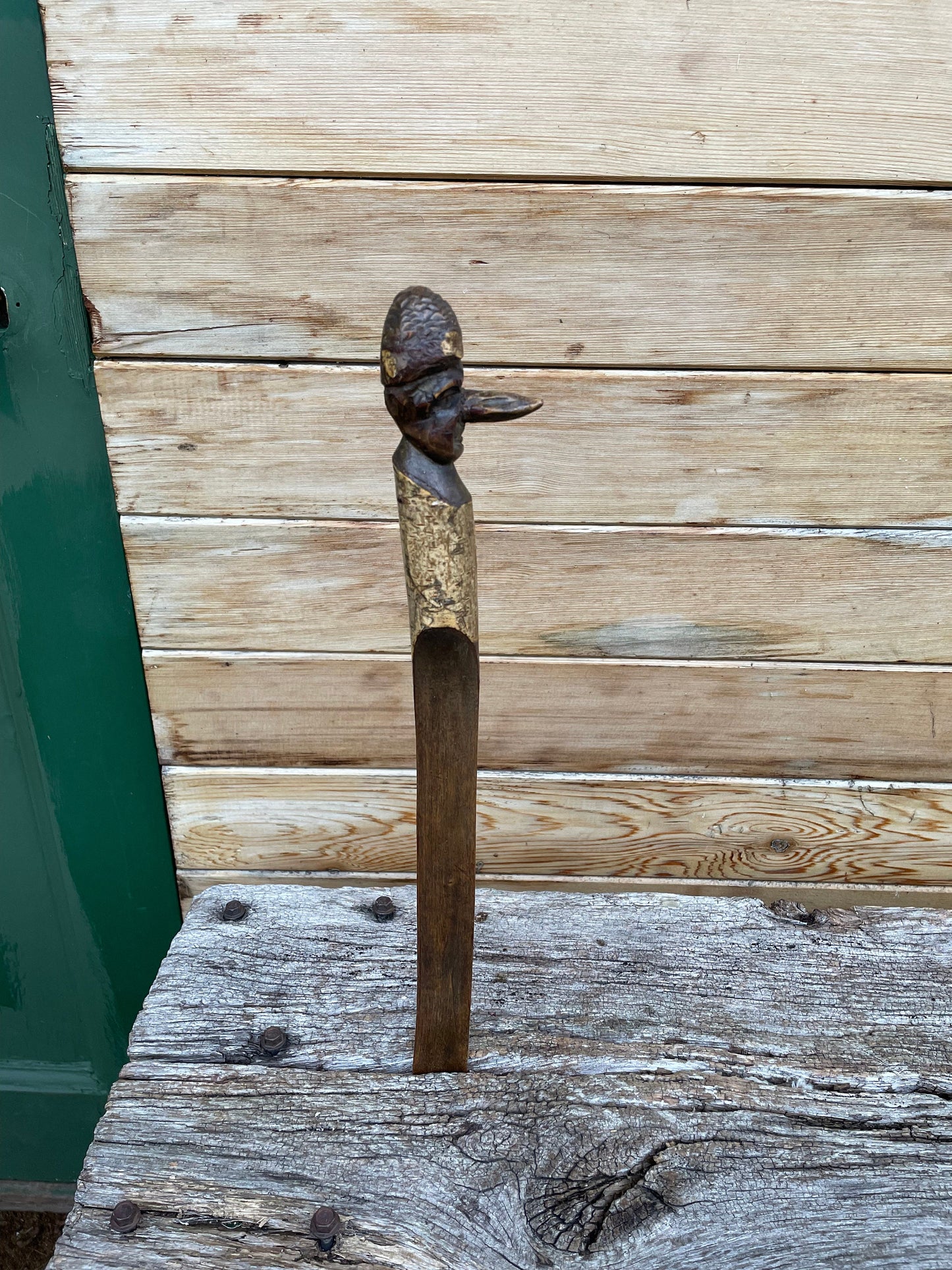 An Original Unique Hand Carved Piece of Folk Art in The Form of a Letter Opener 36cm Long c1910's