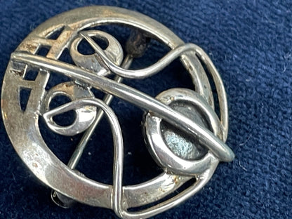 A Vintage Charles Rennie Mackintosh Silver 925 Celtic Brooch in Original Box