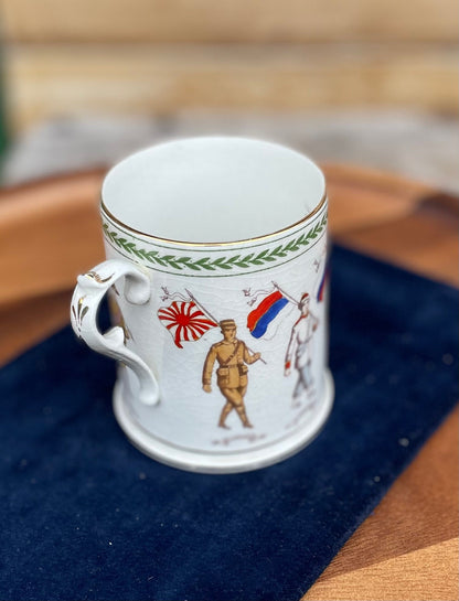 A Truly Rare and Exclusive to Harrods London WW1 Booths The Allies A.D. 1914 Mug 10cm Tall