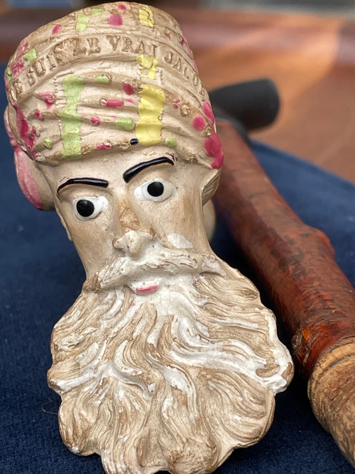 An Original French Jacob Gambier Clay Pipe From Paris - Orientalist c1880