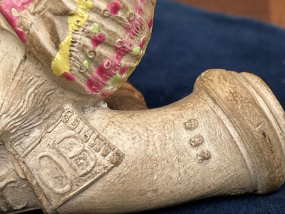 An Original French Jacob Gambier Clay Pipe From Paris - Orientalist c1880