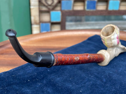 An Original French Jacob Gambier Clay Pipe From Paris - Orientalist c1880