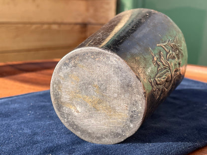 An Antique Pewter Beaker Symbolising the Russian French Union of July 1891 in Krondsadt - 10cm tall  -340g