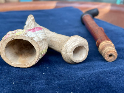 An Original French Jacob Gambier Clay Pipe From Paris - Orientalist c1880