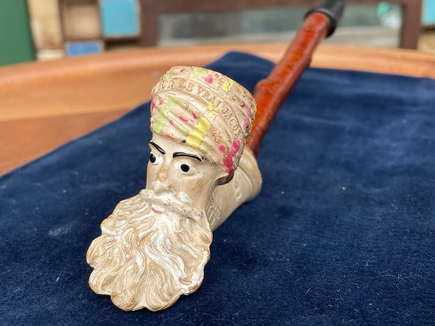 An Original French Jacob Gambier Clay Pipe From Paris - Orientalist c1880