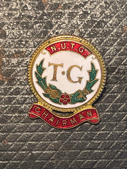 A rare National Union of Townswomen's Guild Chairmans enamel badge 28mm tall