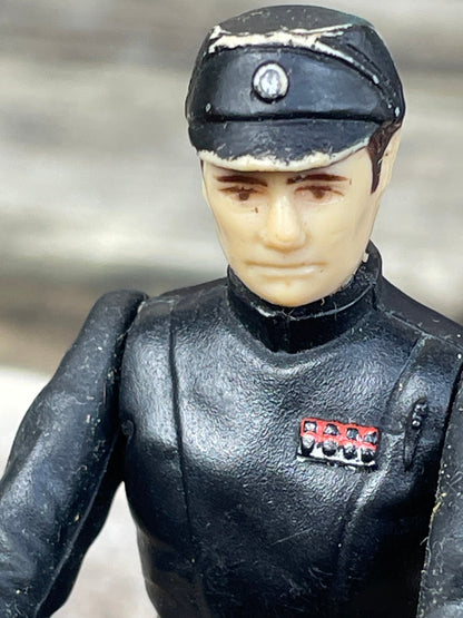 A vintage Star Wars Imperial Commander plastic toy figure 1980