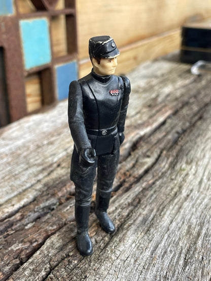 A vintage Star Wars Imperial Commander plastic toy figure 1980