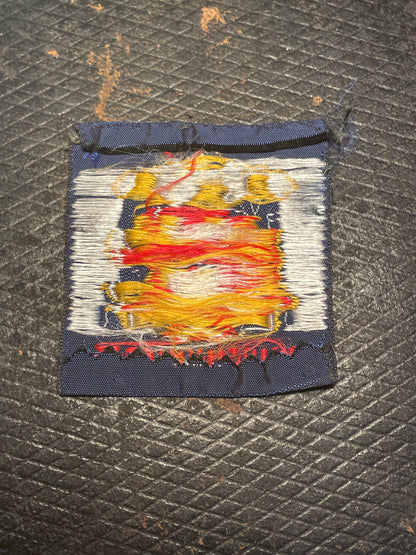 An original Boy Scout UK counties 1967 woven cloth badge - Birmingham 5x4.5cm