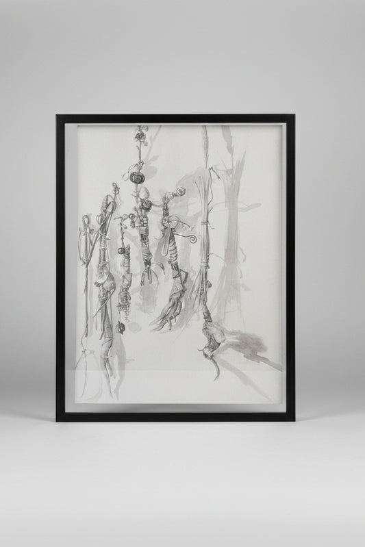 An original signed unframed ink wash drawing by John Wiltshire (b. 1969)   59cm x 41cm