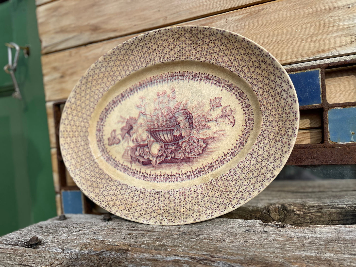 Vintage Beverly pattern meat platter plate made by Empire England