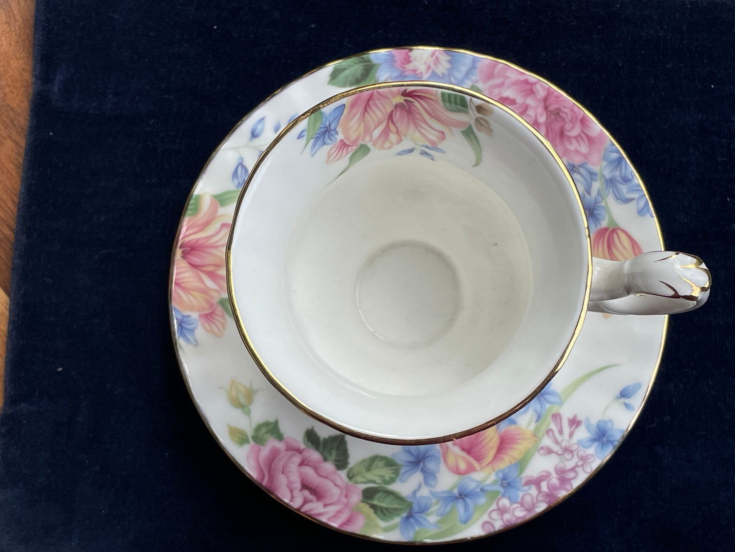 Vintage Royal Albert Beatrice design Bone China tea cup and saucer  Made in England