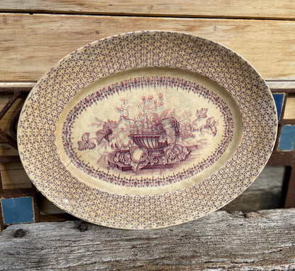 Vintage Beverly pattern meat platter plate made by Empire England