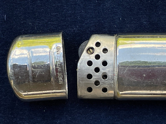 English Chrome fuel lighter - working 7cm long