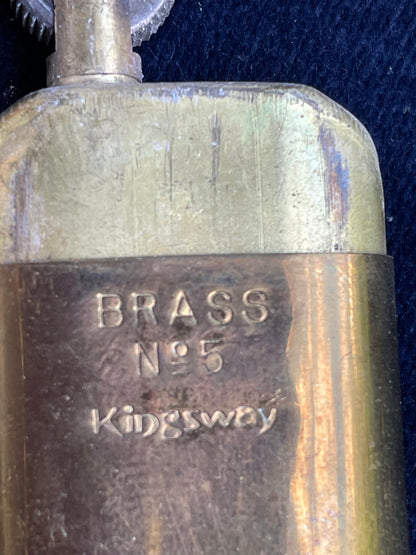 Brass No5 Kingsway real fuel lighter 7cm long