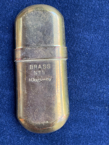 Brass No5 Kingsway real fuel lighter 7cm long