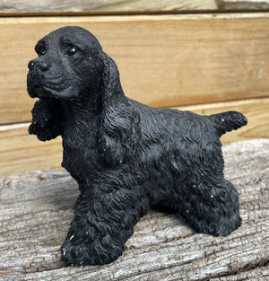 Vintage Cocker Spaniel figurine Italian 13cm long