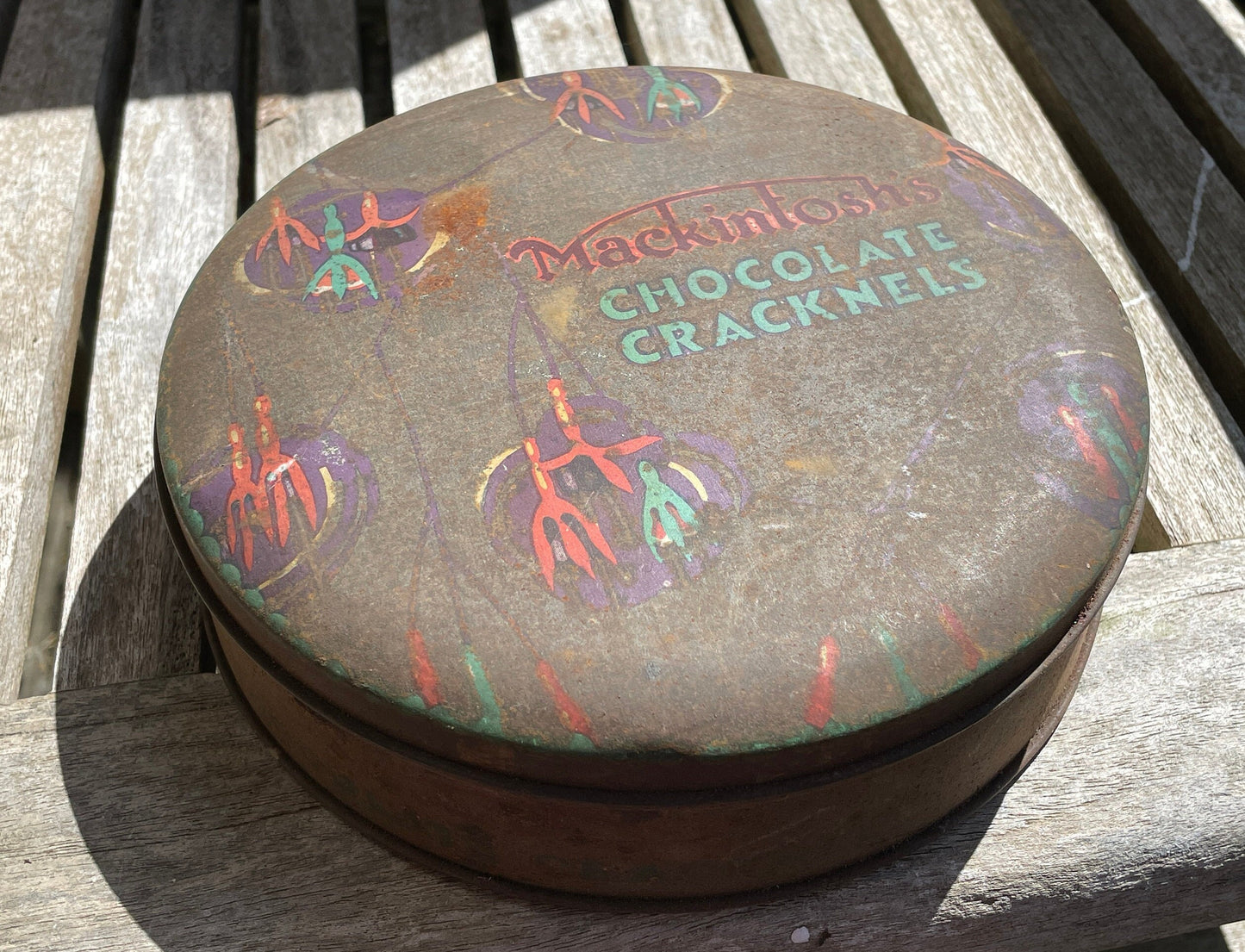 Vintage Mackintosh's Chocolate Cracknels Tin 18.5cm diameter