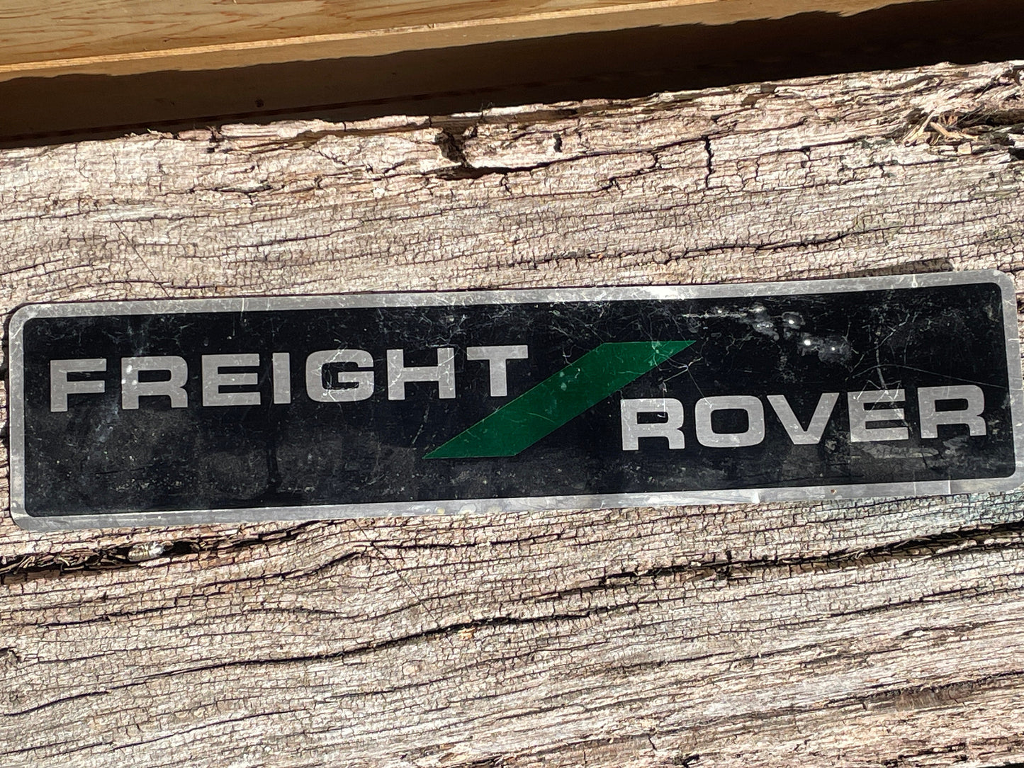 Vintage metal Freight Rover advertising sign 29.5cm long