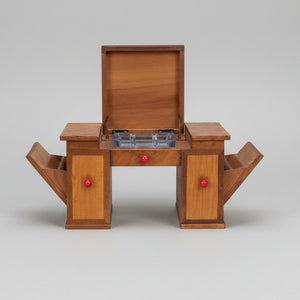Art Deco working cigarette dispenser in the form of a Deco desk -Japanese 1930's