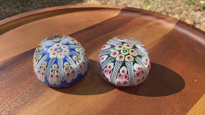 Two Scottish Strathearn Glass paper weights c1968